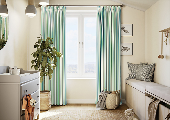 The British Stripe Co. Catherine, Blackpool No.1 - Made to Measure Curtains - Image 3